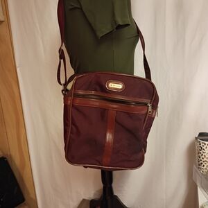 Samsonite Burgundy and Brown Travel Bag